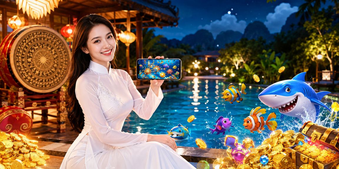 Trò chơi bắn cá jackpot với thiếu nữ áo dài tại Ninh Bình